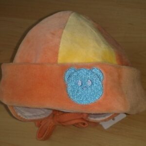 Sametist beebumüts 43/45cm oranz,mõmmiga