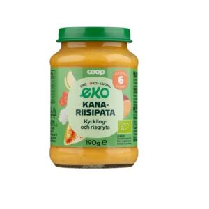 Coop beebitoit kana-riisipüree 6.kuust 3x190g (1purk-1,29eur)