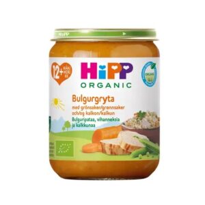 HiPP Bulguripada köögiviljade ja kalkuniga ÖKO 3x250g Hipp 12.kuust (1tk-2,59eur)
