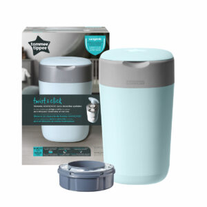 TOMMEE TIPPEE Twist and Click Tub mähkmekonteiner+1 kassett 85100302 taevasinine