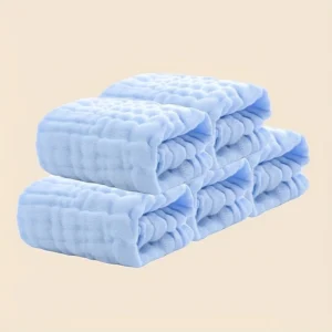 Suulapp/pesulapp/näorätik puuvillane 5tk 25x25cm helesinine