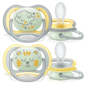 PHILIPS AVENT lutt ULTRA AIR 18+kuud  2tk ööseks /helendav kollane pilv tähtedega ja kiisu SCF376/01