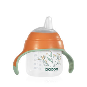 BABOO Silikoontilaga tass Peachy Keen 6+ kuud, 150 ml