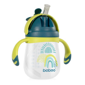 BABOO Joogipudel silikoonkõrrega Lagoon Fiesta 9+ kuud, 240ml