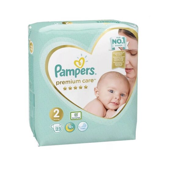 Pampers mähkmed Premium Care N2 (3-6kg) 23tk