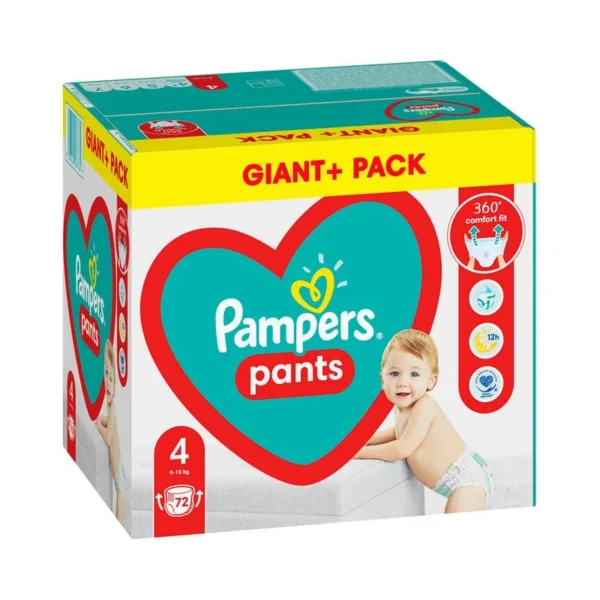 Pampers püksid N4 9-15kg GP+ 72tk