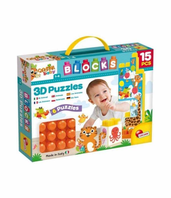 Lisciani Carotina Baby 3D puslemänguasi lastele 1-4aastasele