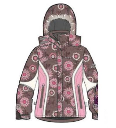 Jope Ruthie 1649CW13 122cm sand pattern/pink 831 Huppa