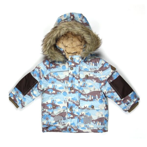 Jope OTTO 1656bw13 74cm aquamarine pattern/chocolate 846 Huppa