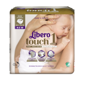 Libero Baby Newborn Touch 1 2-5kg N1 22tk
