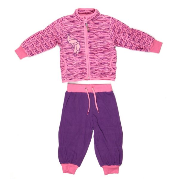 Fliis komplekt KADI 4302CW13 pink pattern/lilac 803 74cm Huppa