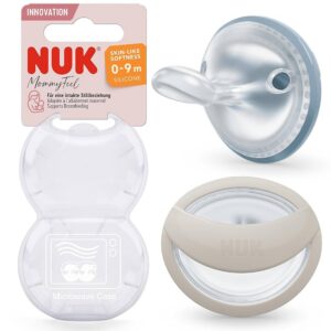 NUK MommyFeel silikoonist beebilutid 2tk 0-9kuud sinine/tumebeez