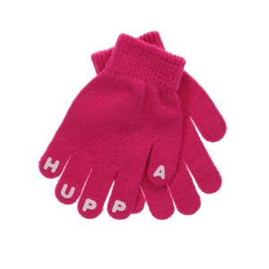 Huppa kootud kindad 8205AS15 fuksia-063 4-7aastasele