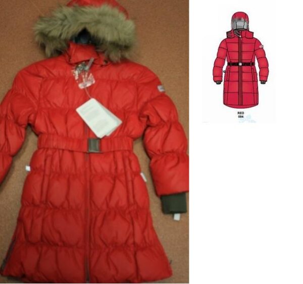 Tüdrukute sulemantel (1202AW11) YASMINE punane 004 (98-122cm) Huppa