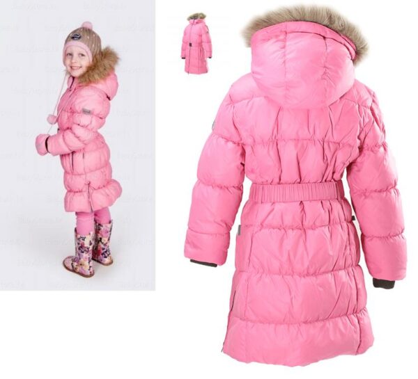 Tüdrukute sulemantel (1202AW11) YASMINE roosa 013 (98-110cm) Huppa