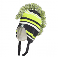 Kootud müts JENA 8376AW15 918-tumehall/laim M(50-53cm) Huppa