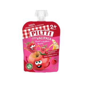 Piltti õuna-vaarika-banaanipüree 3×150 g, alates 2+aastast (1tuub-1,69eur)