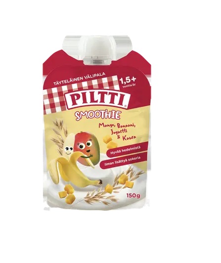 Piltti Smuuti jogurt-mango-banaan-kaer 3×150 g, alates 18-elukuust(1tuub-1,69eur)