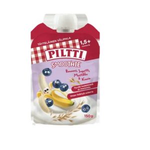 Piltti Smuuti jogurt-mustikas-banaan-kaer 3×150 g, alates 18-elukuust(1tuub-1,69eur)