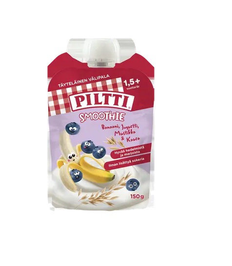 Piltti Smuuti jogurt-mustikas-banaan-kaer 3×150 g, alates 18-elukuust(1tuub-1,69eur)