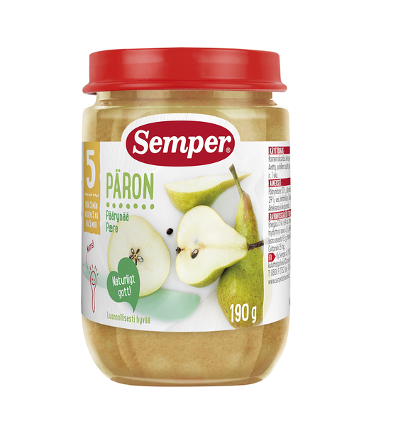 Semper pirnipüree 3×190 g, alates 5-elukuust (1purk-1,74eur)