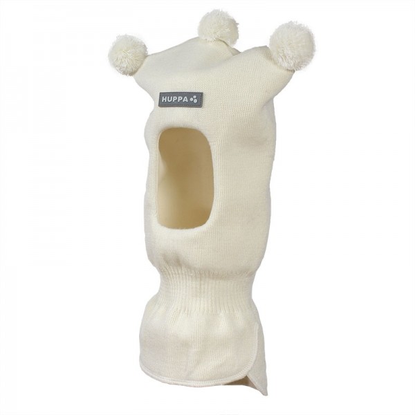 Laste kootud sallmüts COCO 85070000 60020-valge HUPPA