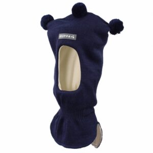 Laste kootud sallmüts COCO 85070000 60086-TUMESININE  HUPPA