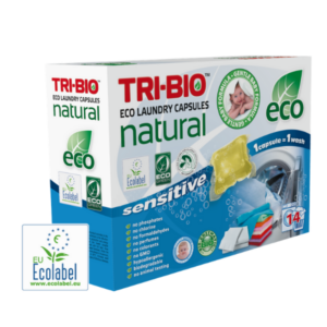 Pesukapslid pesu pesemiseks Baby tundlikule nahale TRI-BIO 14tk