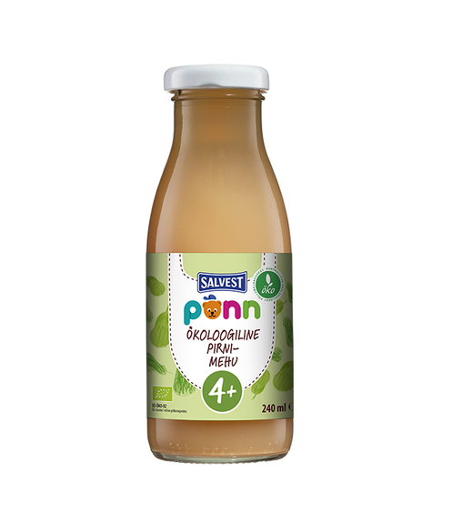 Salvest Põnn Öko Pirnimehu 4-elukuust  2x240ml (1pudel-1,80eur+pant 0,10eur)
