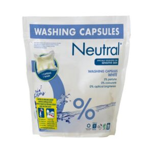 Pesupesemiskapslid White, NEUTRAL, 22 tk