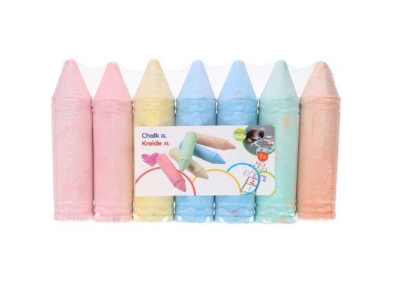 Suured tänavakriidid XL 7tk 19×4,5cm Eddy Toys