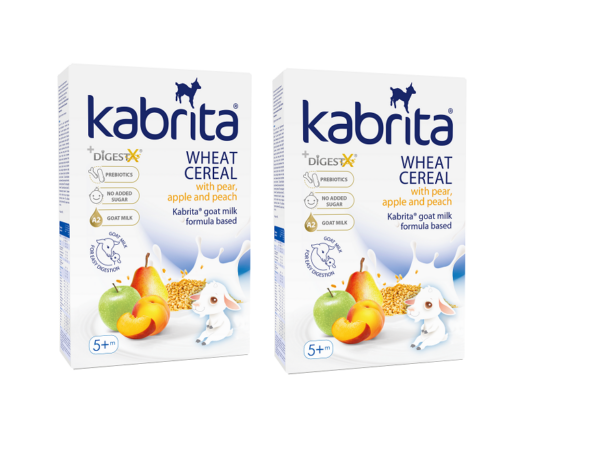 Kabrita nisupuder pirni,õuna ja virsiku ning kitsepiimaga alates 5 kuust, 2x180g (1pakk-9,98eur)