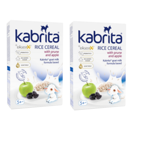 Kabrita riisipuder ploomi ja õuna ning kitsepiimaga alates 5 kuust, 2x180g (1pakk-9,98eur)