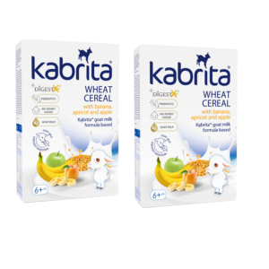 Kabrita nisupuder banaani,õuna ja aprikoosi ning kitsepiimaga alates 6 kuust, 2x180g (1pakk-9,98eur)