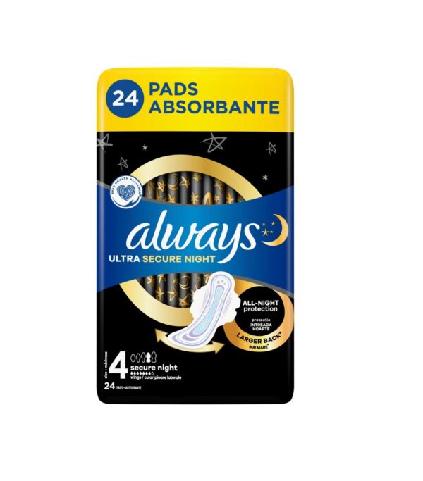 HÜGIEENISIDEMED Ultra Secure Night Extra  tiibadega, 20 tk