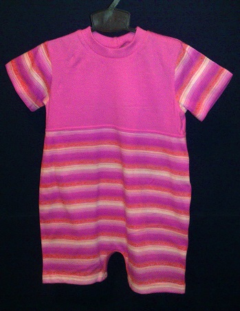 Suvebody roosa/triibuline 80cm