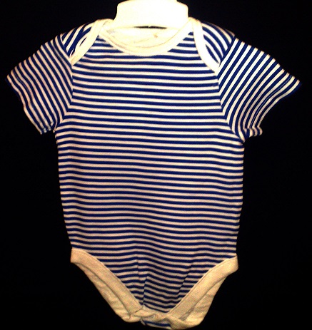 Body F&F 80cm sinise/valge triibuline