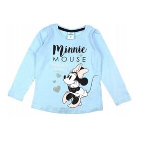 Pikkade varrukatega särk Minnie Mouse helesinine 110cm