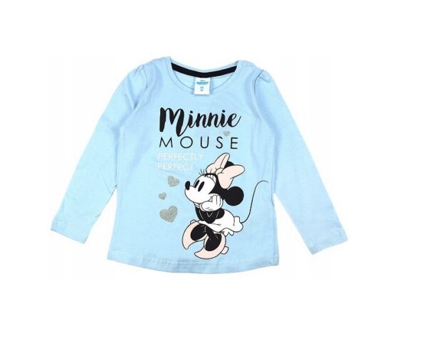Pikkade varrukatega särk Minnie Mouse helesinine 110cm