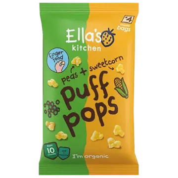 Ella´s kitchen herne-suhkrumaisi maisipallid 36g alates 10-elukuust