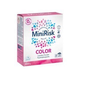 Minirisk COLOR pesupulber värvilisele pesule 650g 18x pesukorda