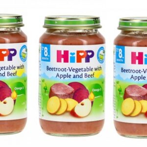 HIPP peedi-juurviljapüree õuna ja loomalihaga ÖKO 3x220g 8.kuust Hipp (1puek-2,75eur)
