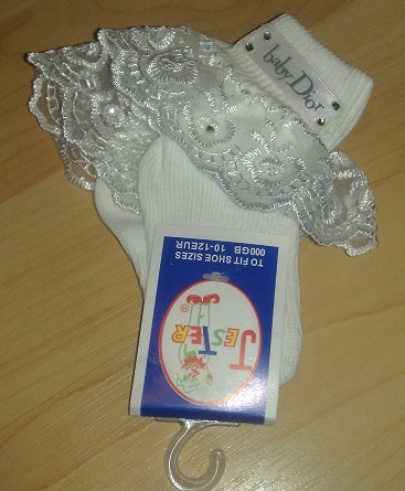 Baby Dior,pitsi ja kristallidega sokid 11/12