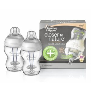Tommee Tippee Closer to Nature® anti-koolik lutipudel 2×260 ml kuumatundliku toruga 42252571