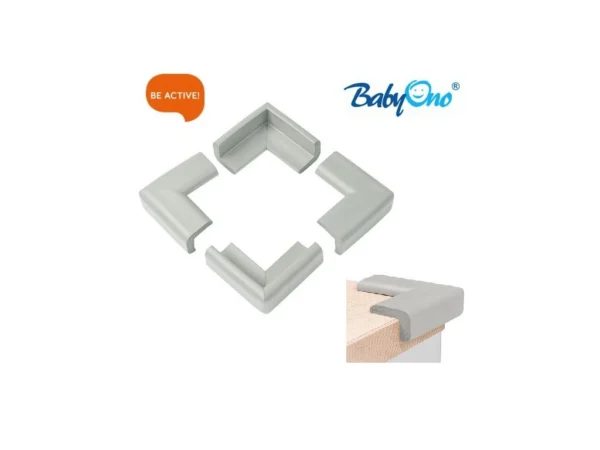 BABYONO vahtplastist nurgakaitsmed 4 tk hallid