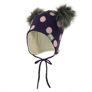 Laste kootud müts FIONA 70073-fuksia Huppa