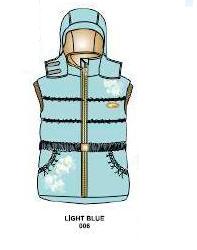 Huppa Luxury tüdrukute vest ANYA 6110AS12 LIGHT BLUE 170cm