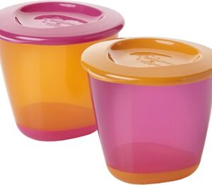 Tommee Tippee® suured beebitoidu konteinerid 44650271 roosa/oranz 2tk/a120ml