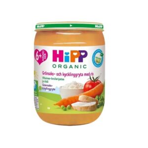 Hipp ökoloogiline köögivilja-kanapada riisiga 3x190g Hipp 6.kuust (1tk-1,80eur)