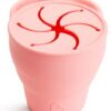 Munchkin silikoonist suupistete tops kaanega Coral – pilt 5